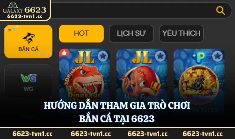 Hướng dẫn tham gia trò chơi Bắn Cá tại 6623